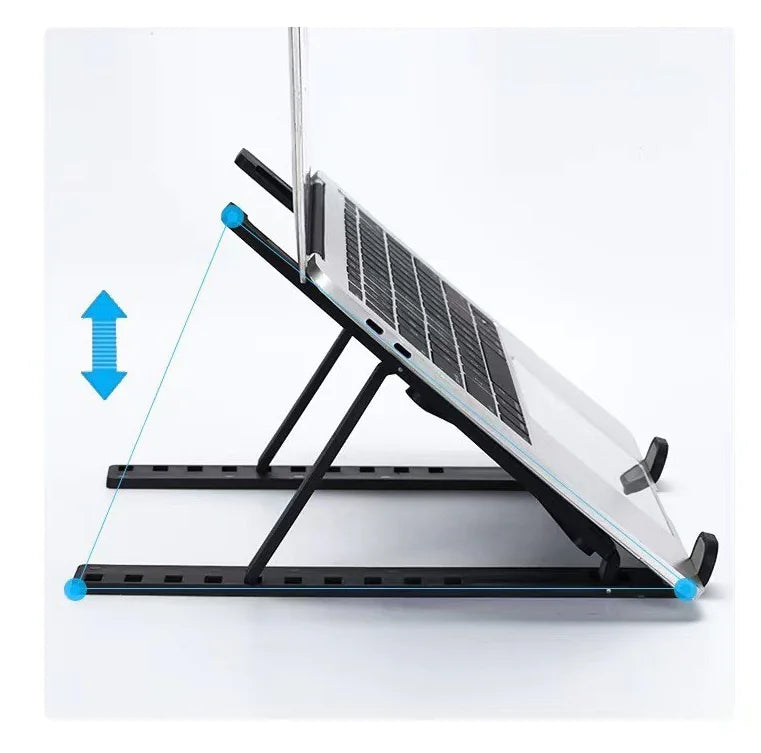 Adjustable Laptop Stand with Cooling Base and Foldable Design