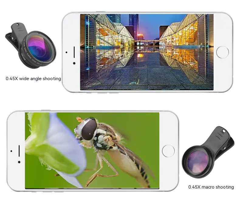 Universal 0.45x Wide Angle & 12.5x Macro Phone Lens