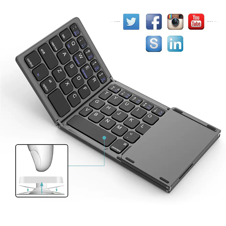 Mini Wireless Bluetooth Folding Keyboard BO33