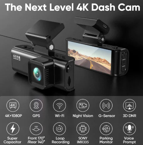 4K GPS Dash Camera