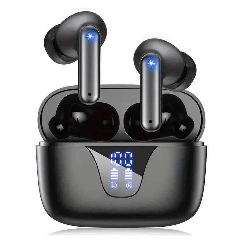 Wireless Earbuds with 60H Playback and LED Display